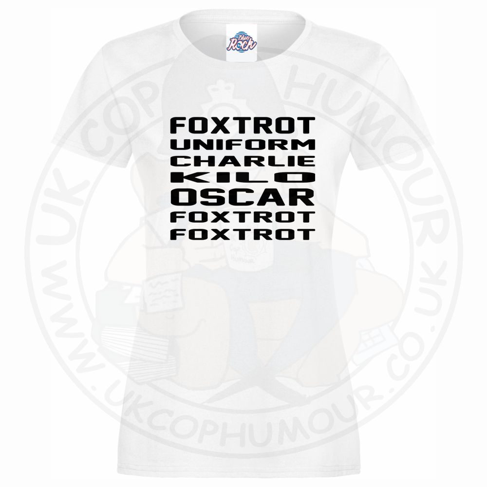Womens Foxtrot Uniform Charlie Kilo Oscar Foxtrot Foxtrot T-Shirt - Image 9