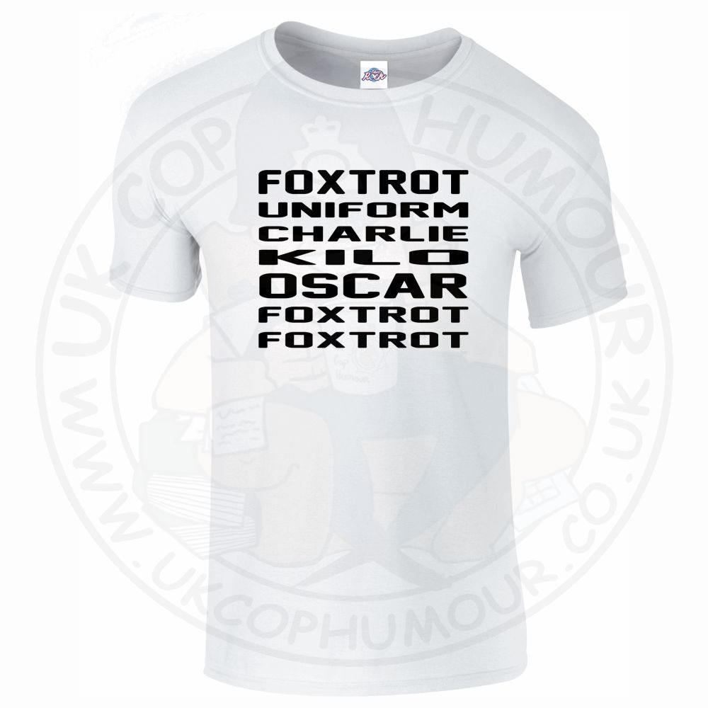 Mens Foxtrot Uniform Charlie Kilo Oscar Foxtrot Foxtrot T-Shirt - Image 17