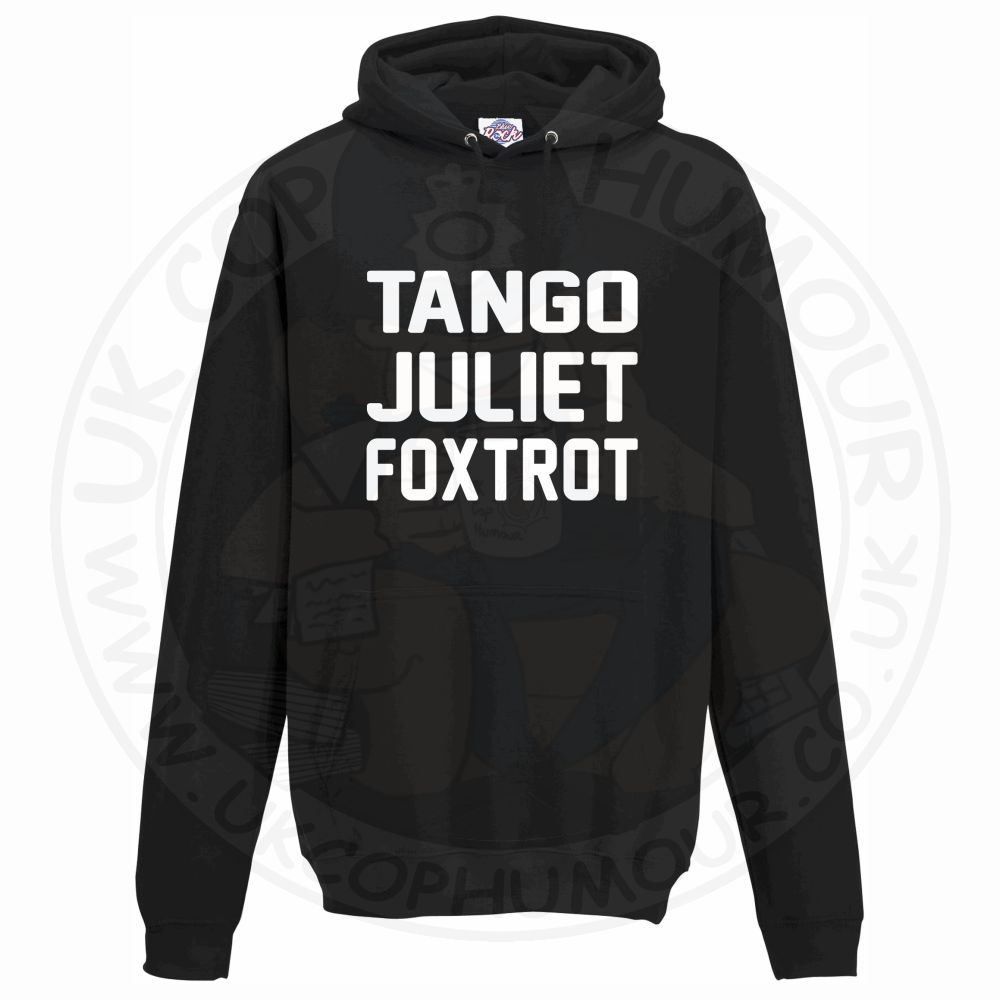 Unisex Tango Juliet Foxtrot Hoodie - Image 3
