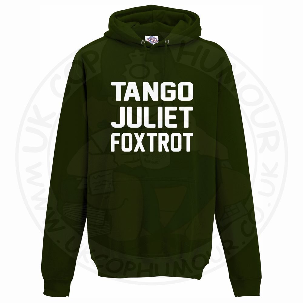 Unisex Tango Juliet Foxtrot Hoodie - Image 4