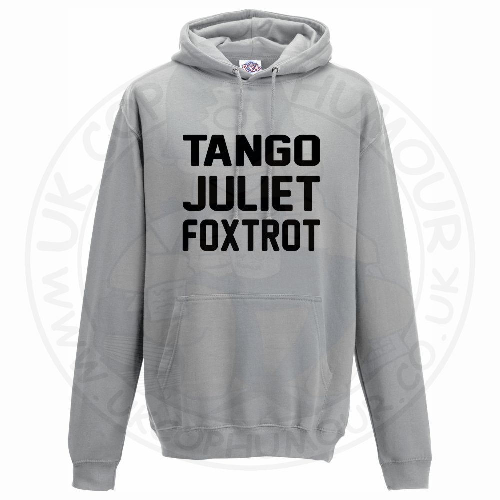 Unisex Tango Juliet Foxtrot Hoodie - Image 6