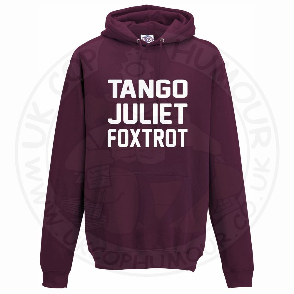 Unisex Tango Juliet Foxtrot Hoodie - Image 8