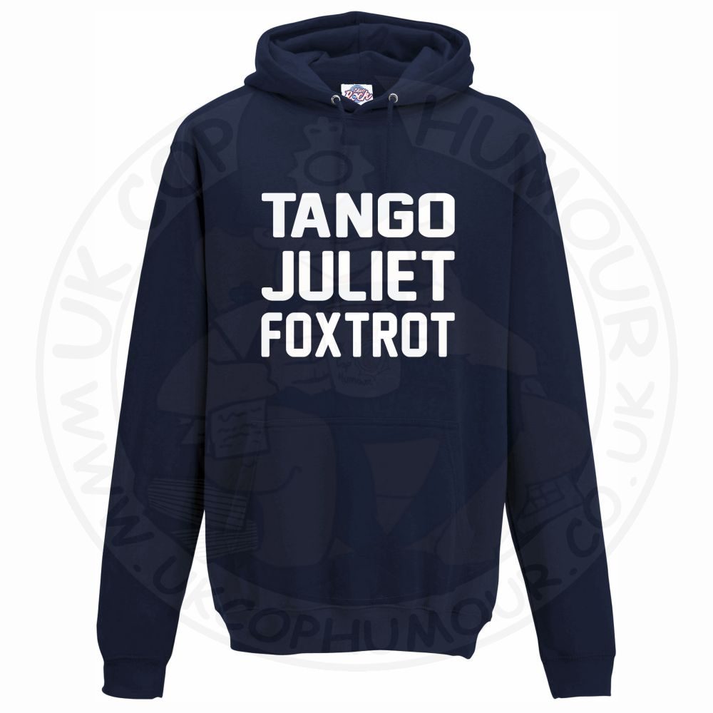 Unisex Tango Juliet Foxtrot Hoodie - Image 9