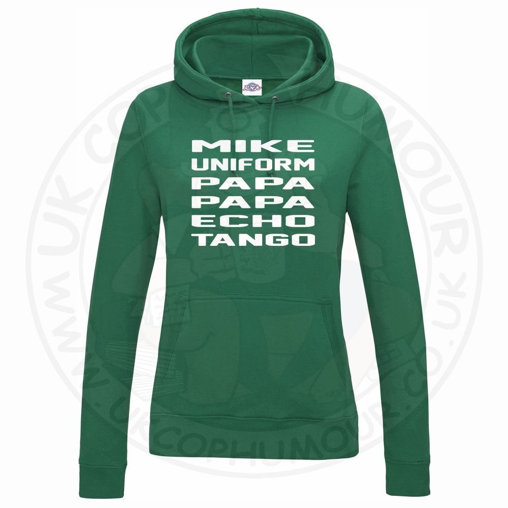 Womens Mike Uniform Papa Papa Echo Tango Hoodie - Image 3