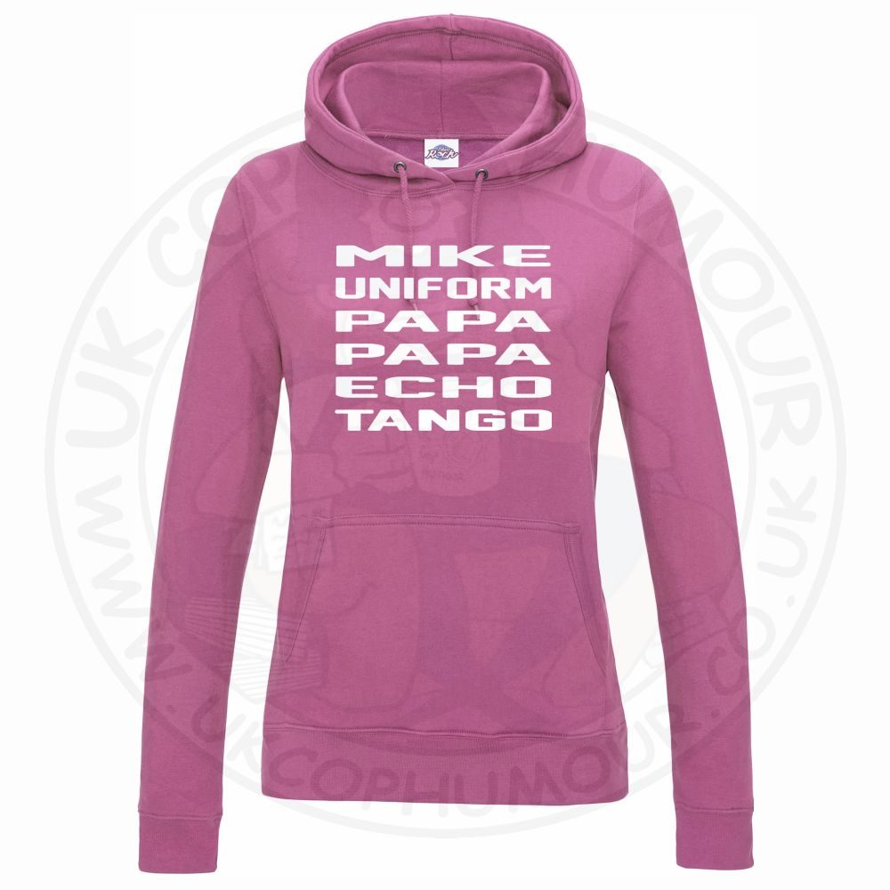 Womens Mike Uniform Papa Papa Echo Tango Hoodie - Image 9