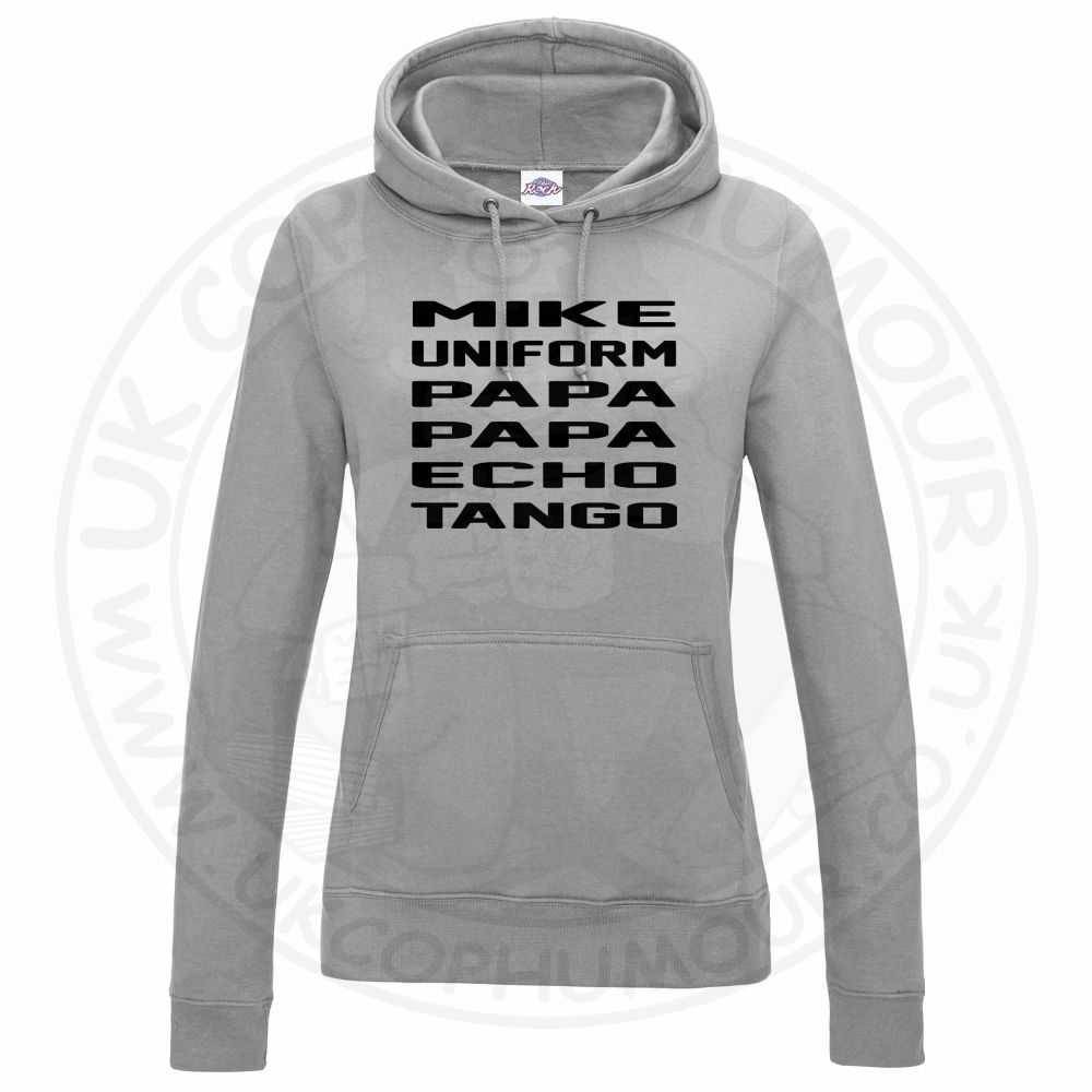 Womens Mike Uniform Papa Papa Echo Tango Hoodie - Image 5