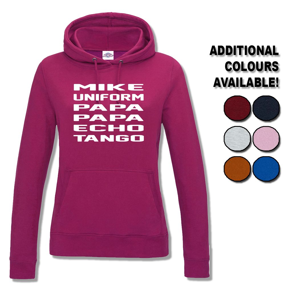 Womens Mike Uniform Papa Papa Echo Tango Hoodie