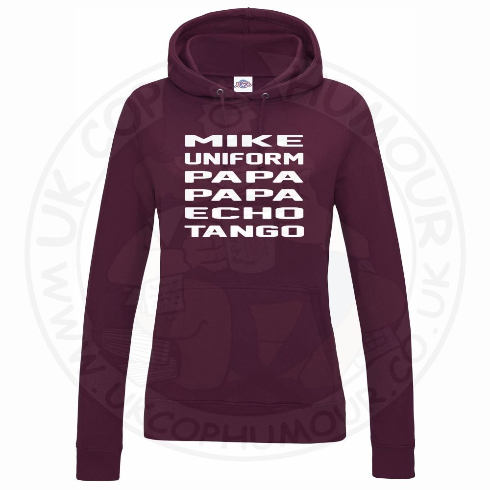 Womens Mike Uniform Papa Papa Echo Tango Hoodie - Image 6