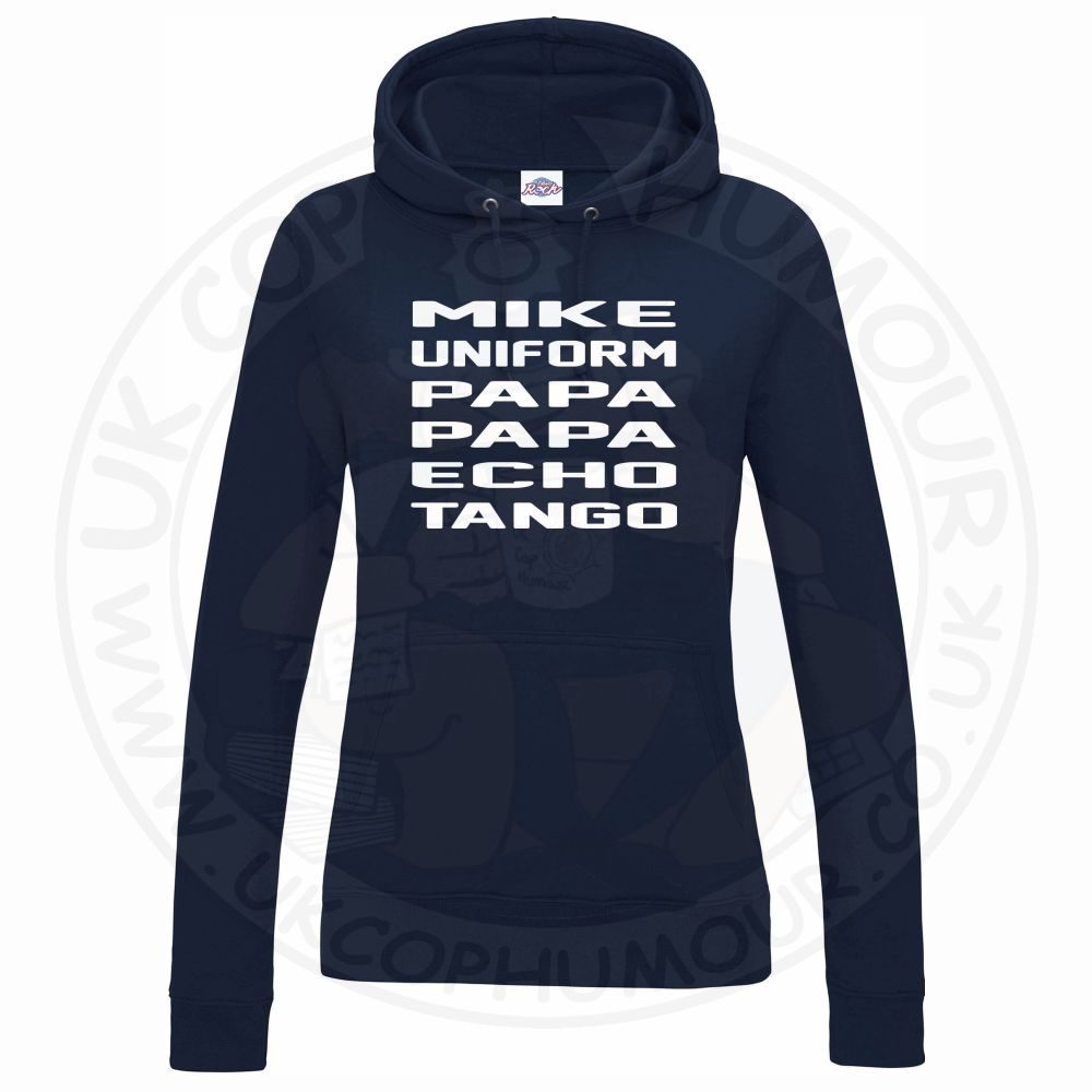 Womens Mike Uniform Papa Papa Echo Tango Hoodie - Image 7