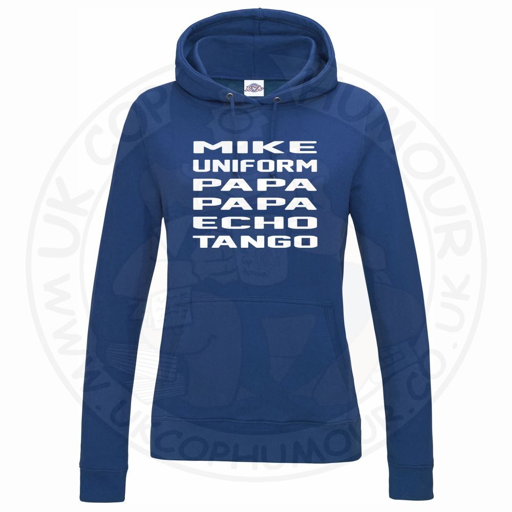 Womens Mike Uniform Papa Papa Echo Tango Hoodie - Image 12