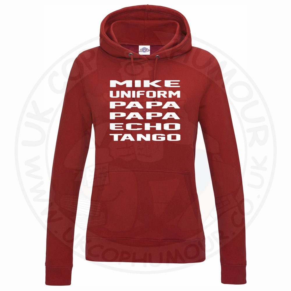 Womens Mike Uniform Papa Papa Echo Tango Hoodie - Image 11