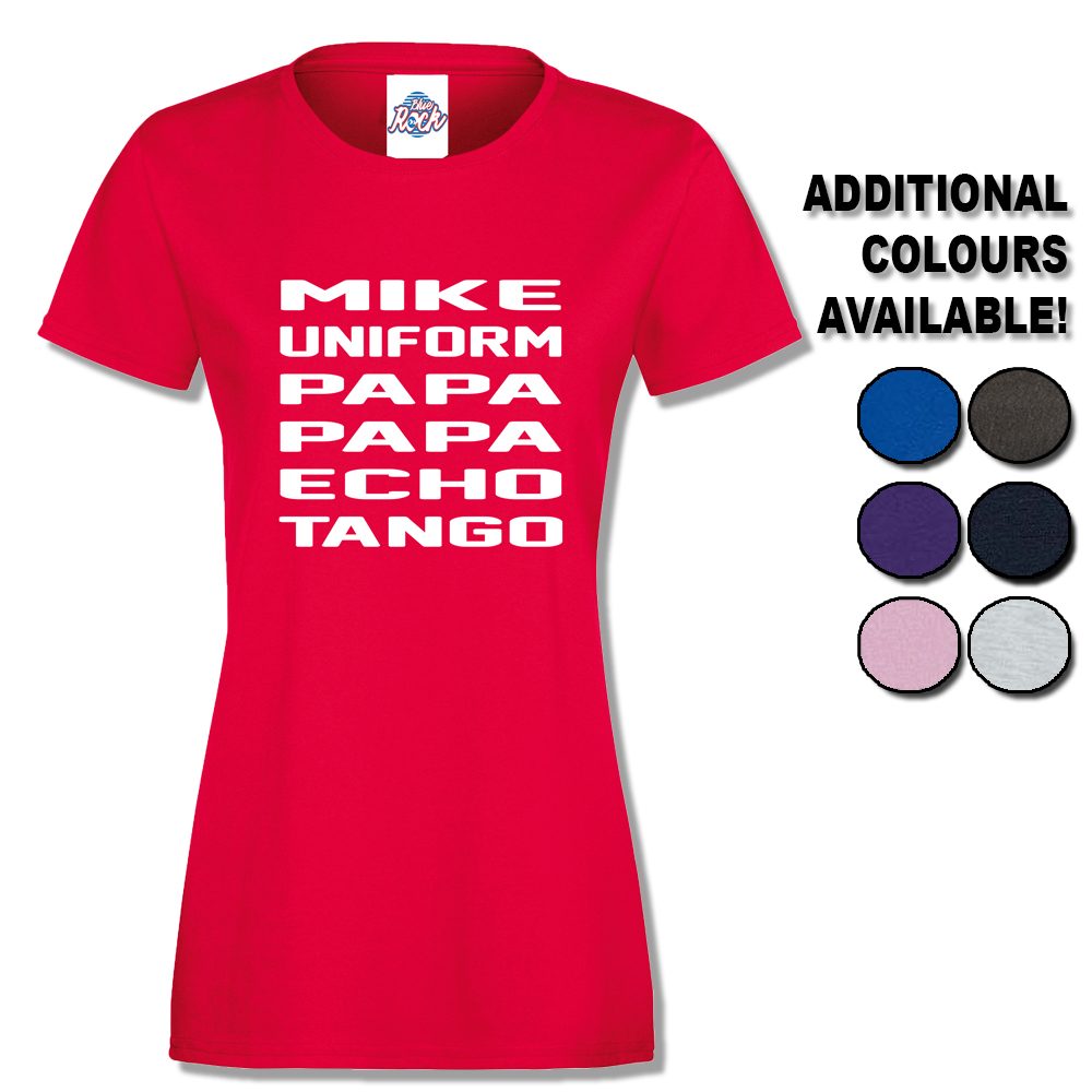 Womens Mike Uniform Papa Papa Echo Tango T-Shirt