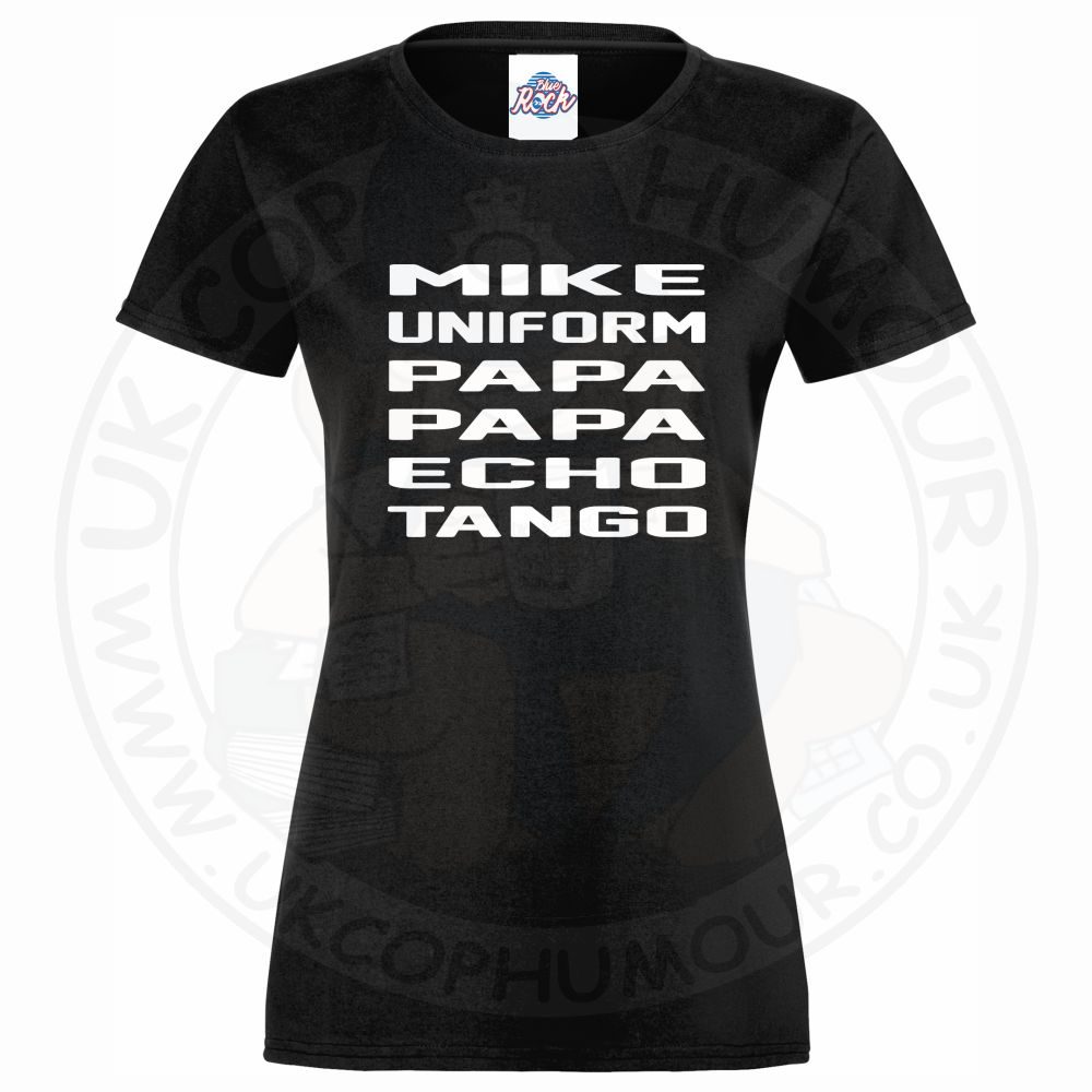 Womens Mike Uniform Papa Papa Echo Tango T-Shirt - Image 2