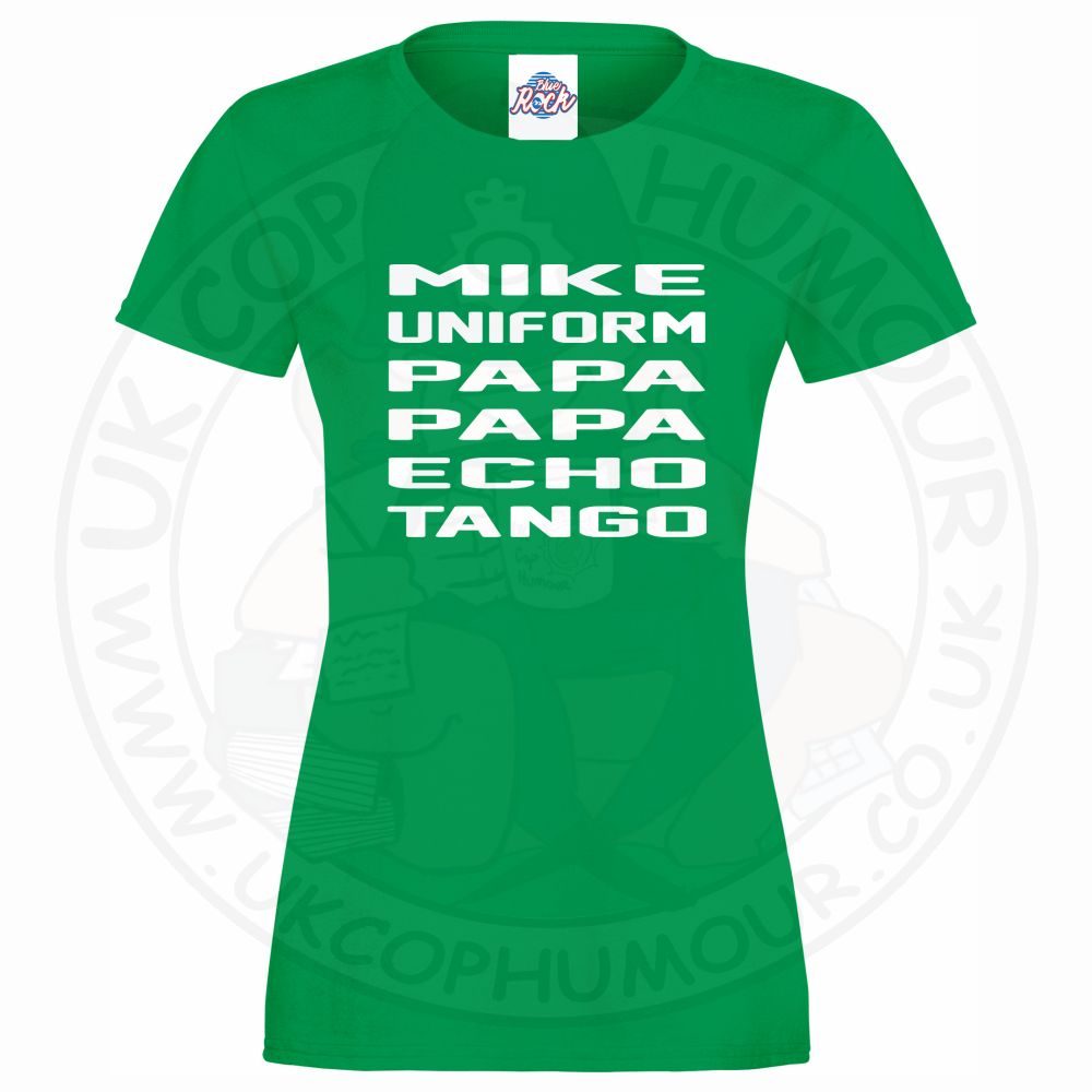 Womens Mike Uniform Papa Papa Echo Tango T-Shirt - Image 3