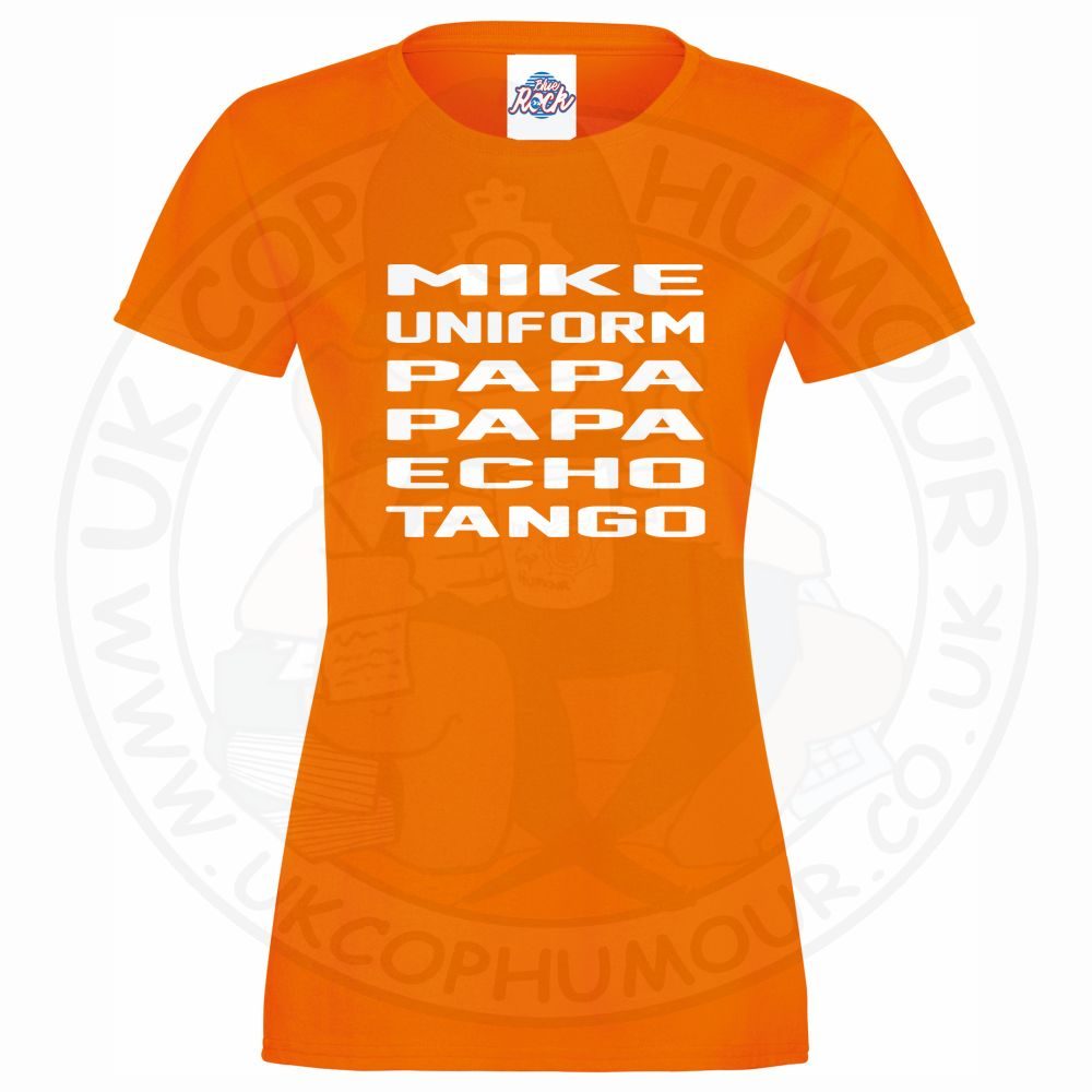 Womens Mike Uniform Papa Papa Echo Tango T-Shirt - Image 6