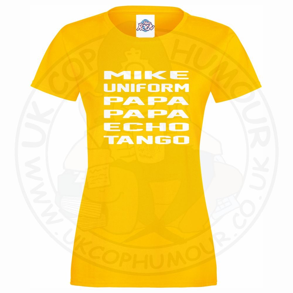 Womens Mike Uniform Papa Papa Echo Tango T-Shirt - Image 10
