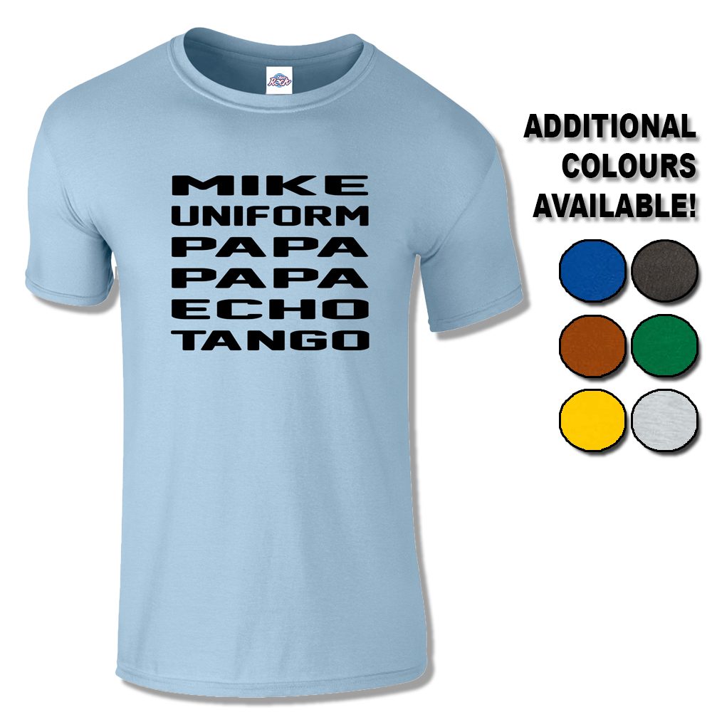 Mens Mike Uniform Papa Papa Echo Tango T-Shirt