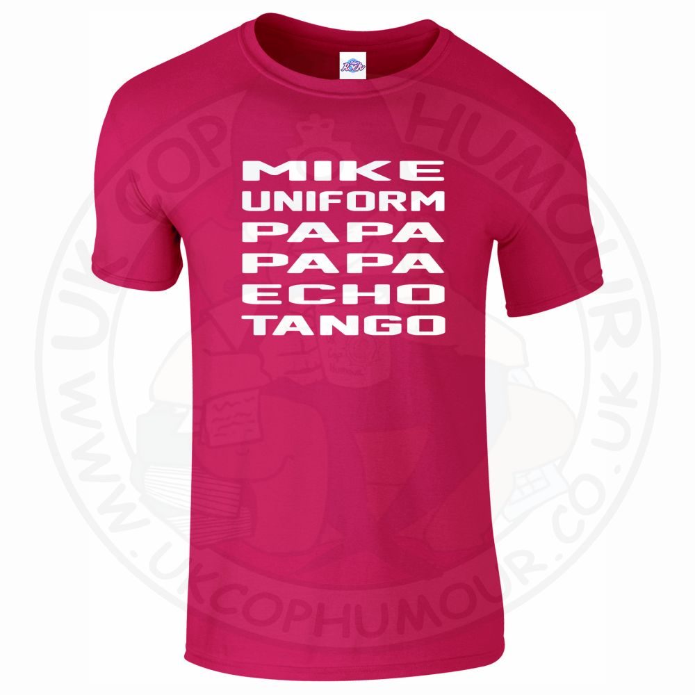 Mens Mike Uniform Papa Papa Echo Tango T-Shirt - Image 15