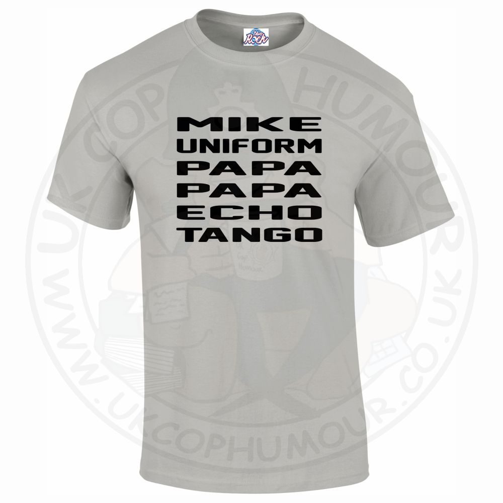 Mens Mike Uniform Papa Papa Echo Tango T-Shirt - Image 7