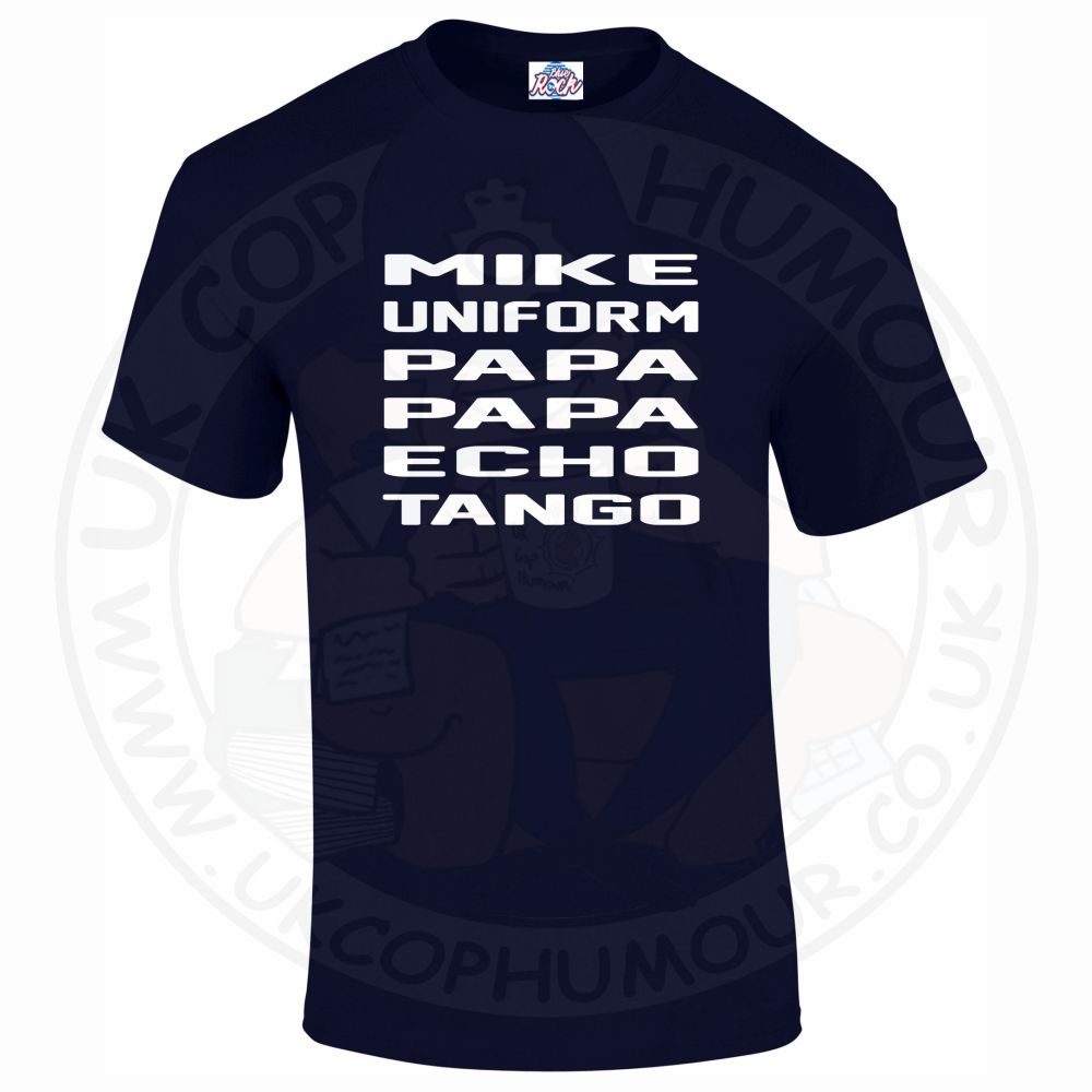 Mens Mike Uniform Papa Papa Echo Tango T-Shirt - Image 11