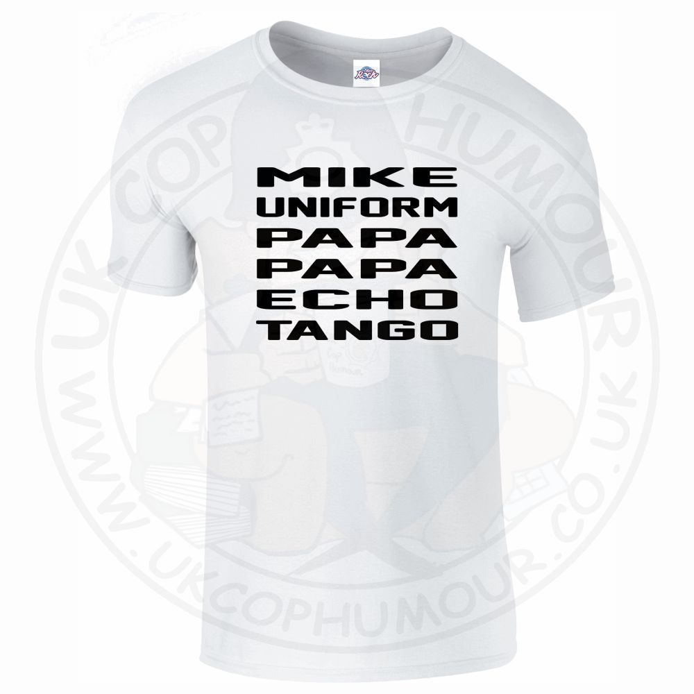 Mens Mike Uniform Papa Papa Echo Tango T-Shirt - Image 17