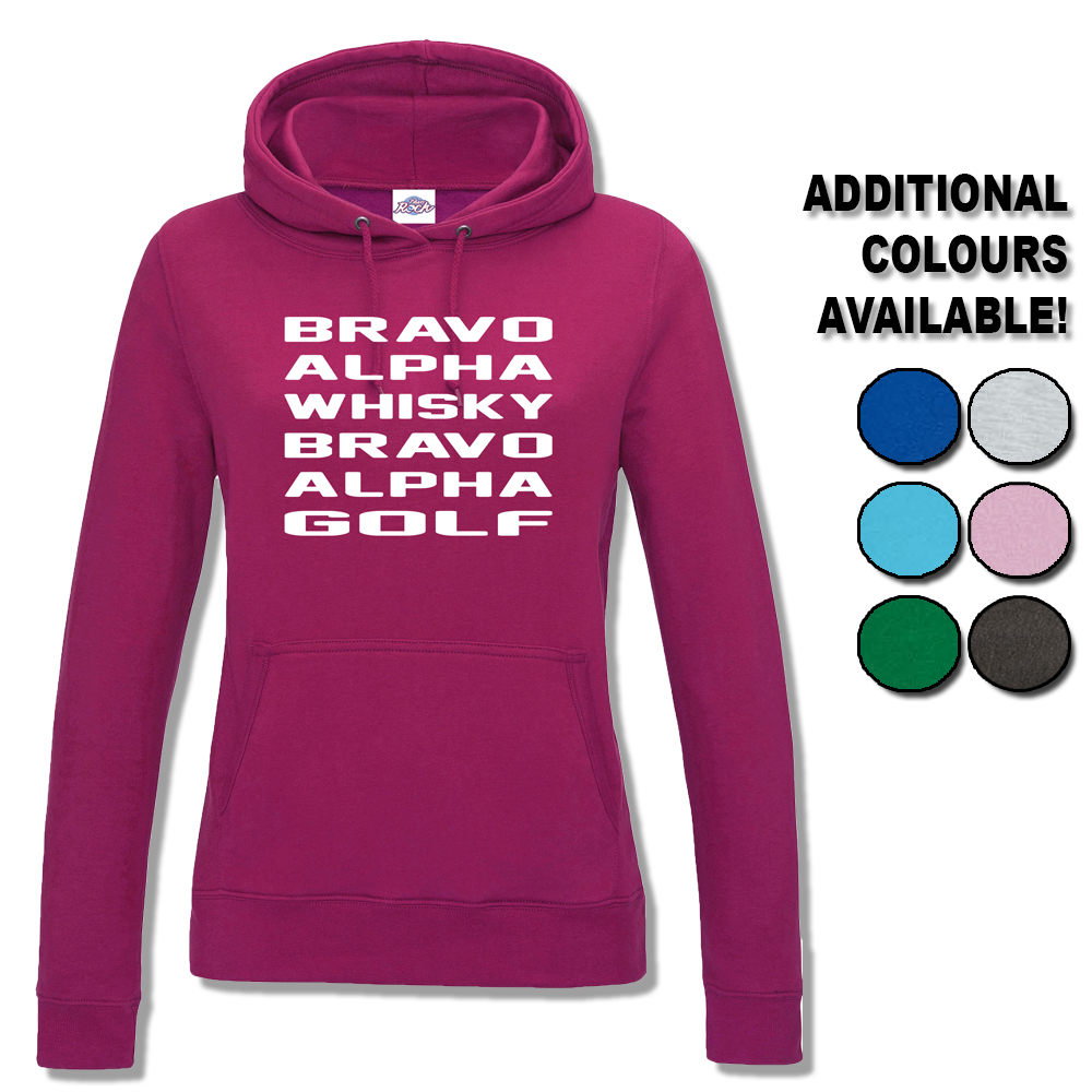 Télécharger gratuitement Images Womens Bravo Alpha Whisky Bravo Alpha Golf Hoodie Uk Cop Humour dernière par