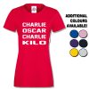 Womens Charlie Oscar Charlie Kilo T-Shirt
