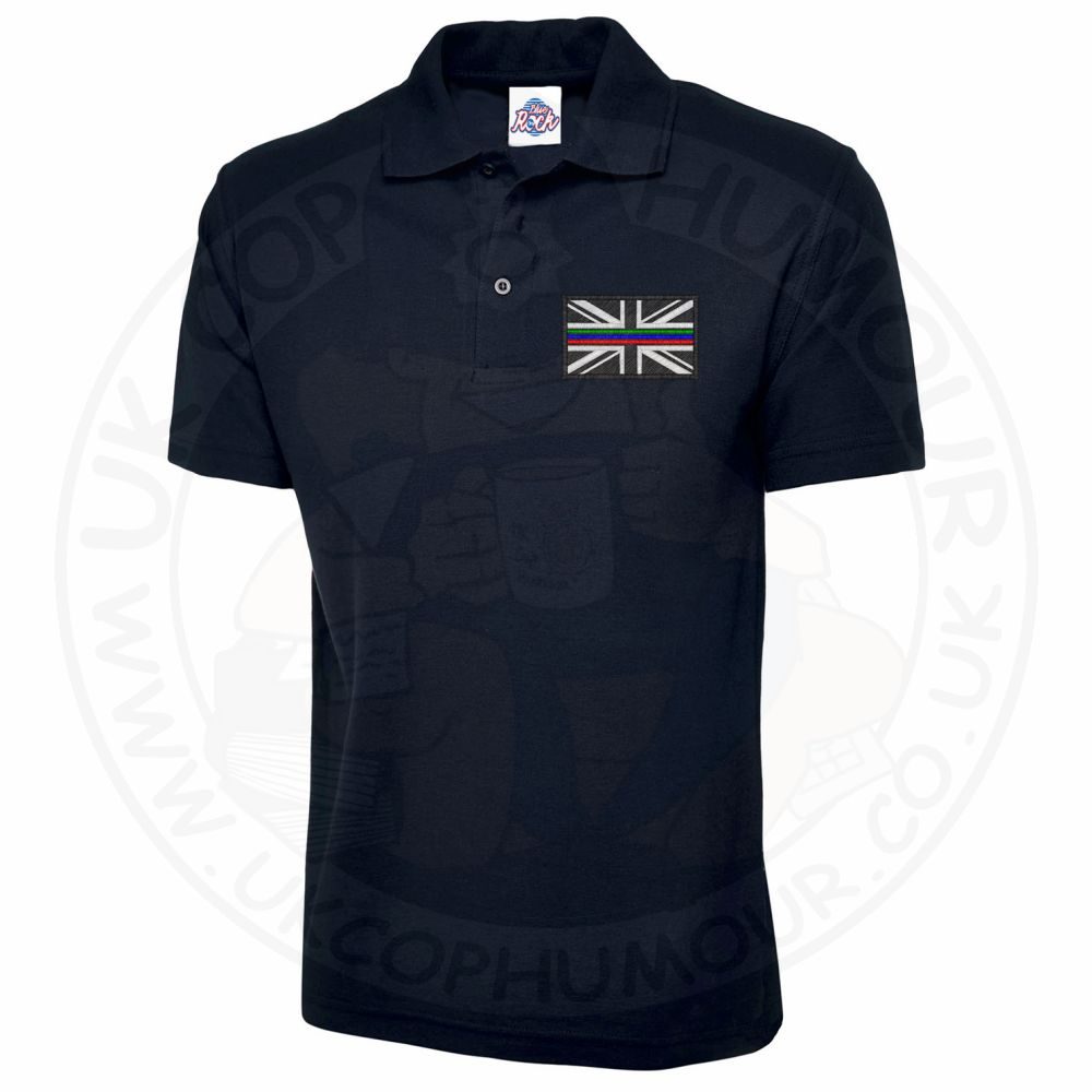 Tri Line Polo Shirt Embroidered - Image 8