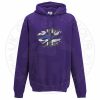 Ripped Thin Blue Line Flag Hoodie - Image 3