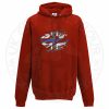 Ripped Thin Blue Line Flag Hoodie - Image 2