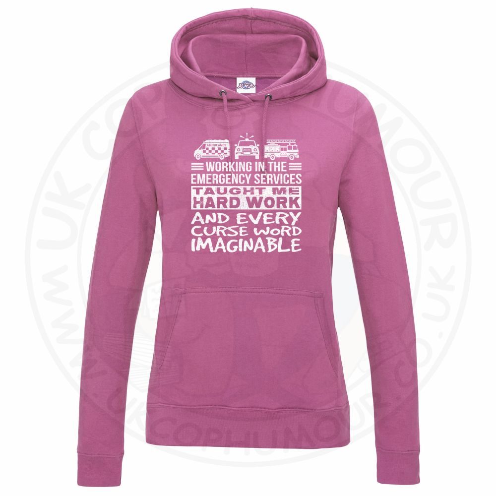 Womens Taught Me Hard Work Hoodie - Image 6