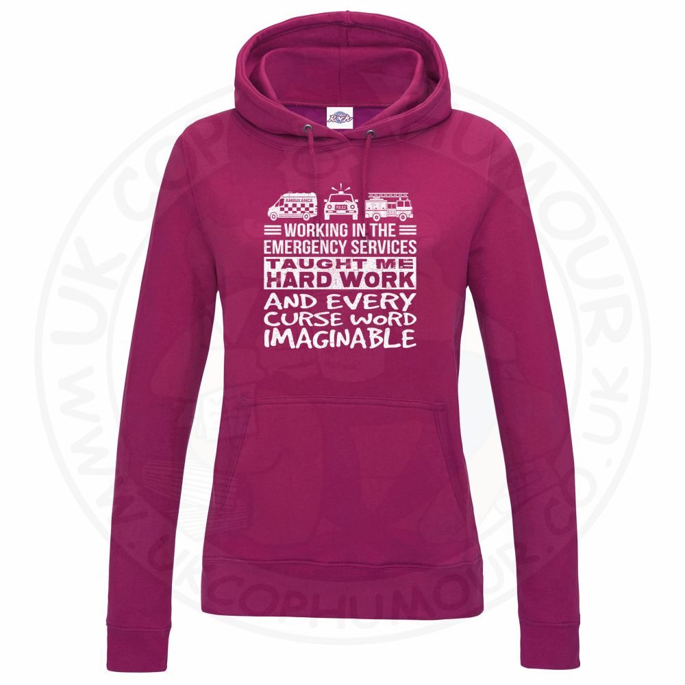Womens Taught Me Hard Work Hoodie - Image 10