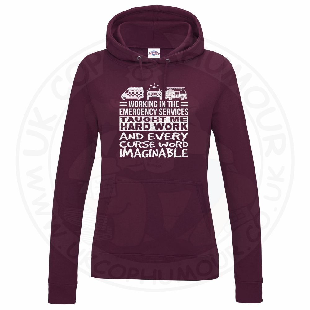 Womens Taught Me Hard Work Hoodie - Image 9