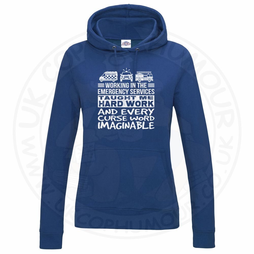 Womens Taught Me Hard Work Hoodie - Image 3