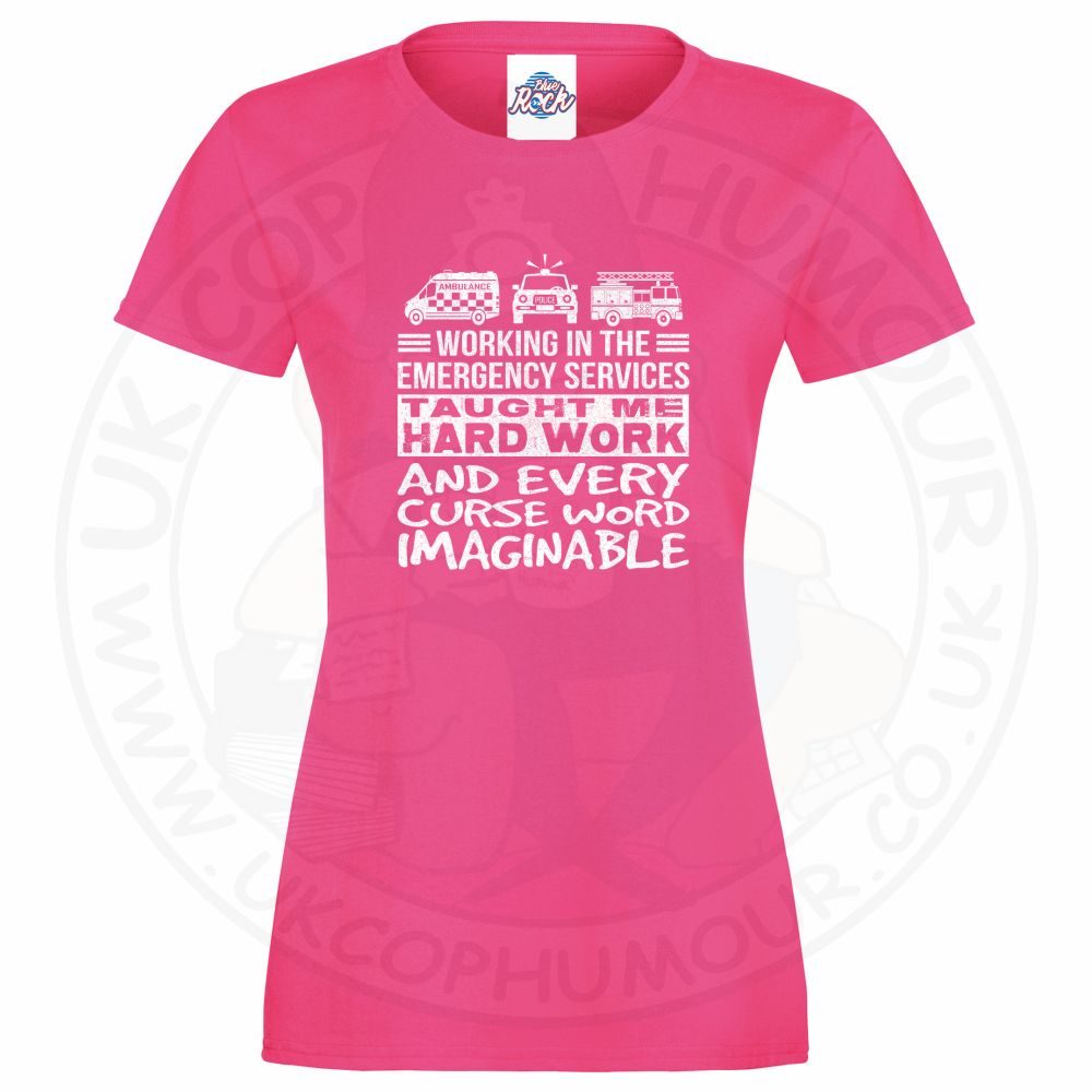 Womens Taught Me Hard Work T-Shirt - Image 7