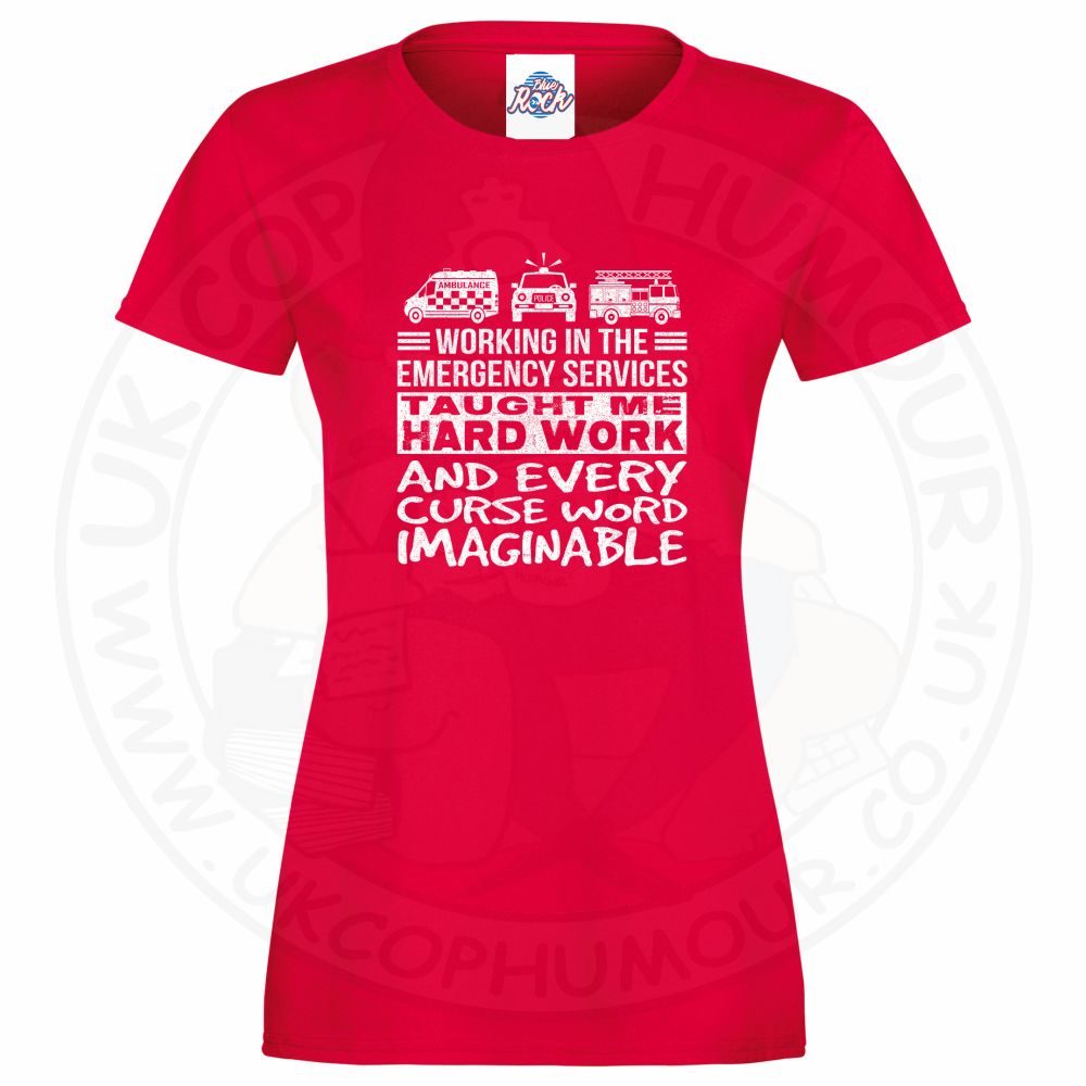 Womens Taught Me Hard Work T-Shirt - Image 6