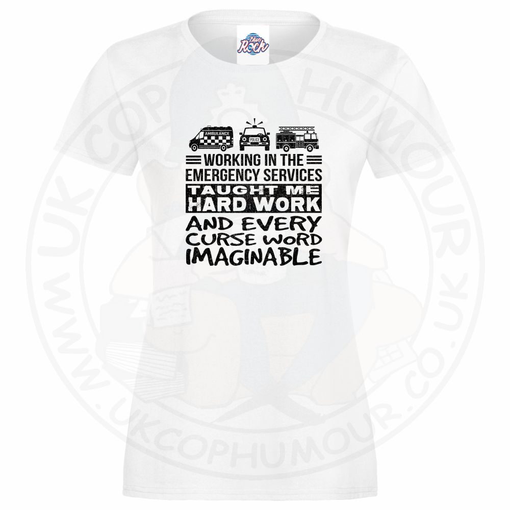 Womens Taught Me Hard Work T-Shirt - Image 4
