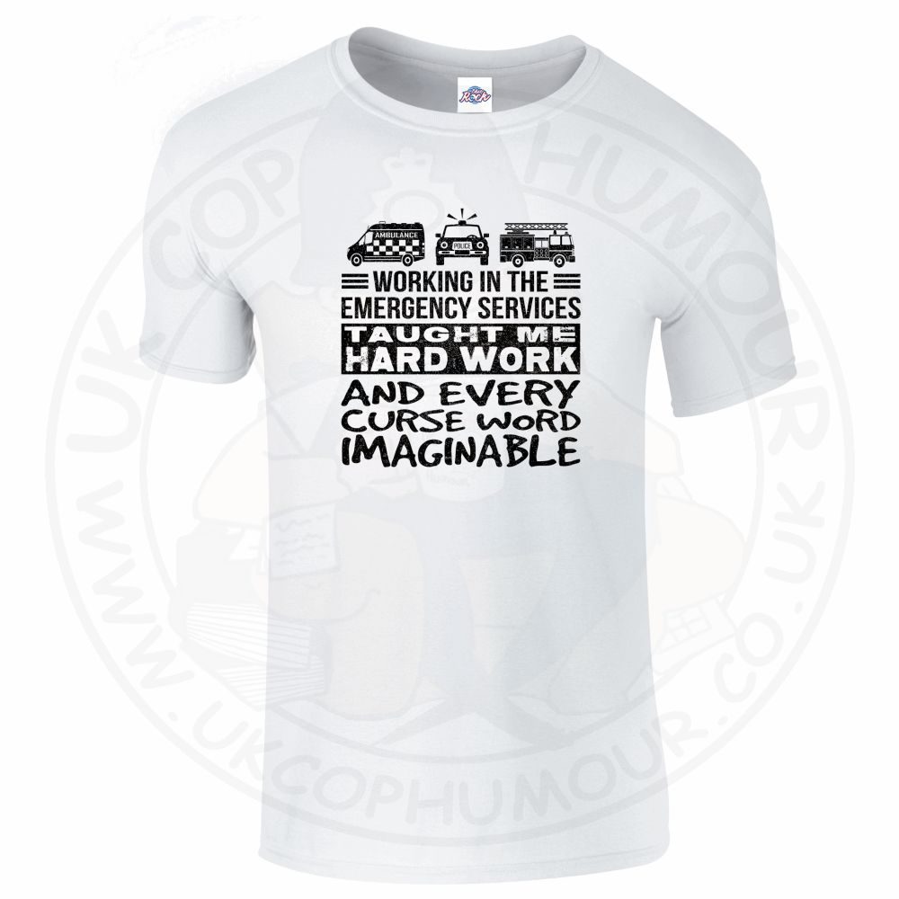 Mens Taught Me Hard Work T-Shirt - Image 3