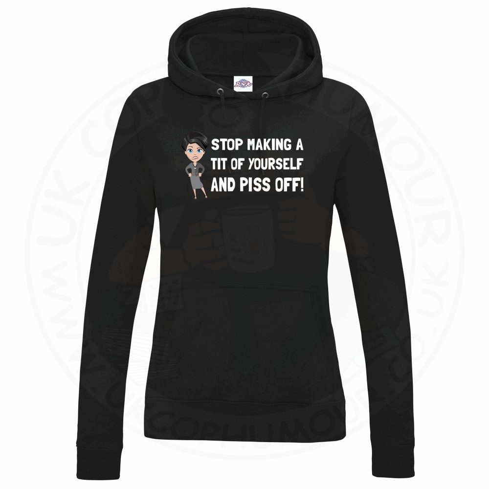 Womens AC-12 "Stop Making a Tit of Yourself" Hoodie - Image 3