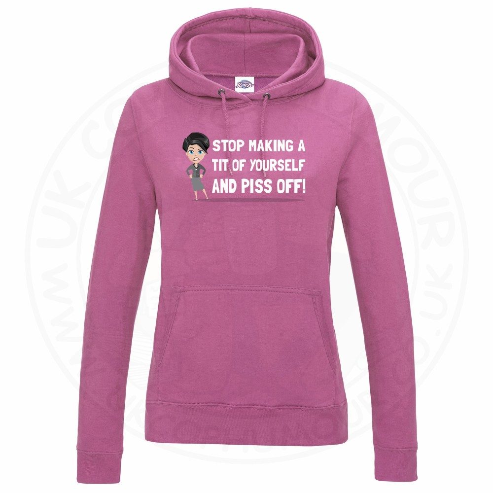 Womens AC-12 "Stop Making a Tit of Yourself" Hoodie - Image 4