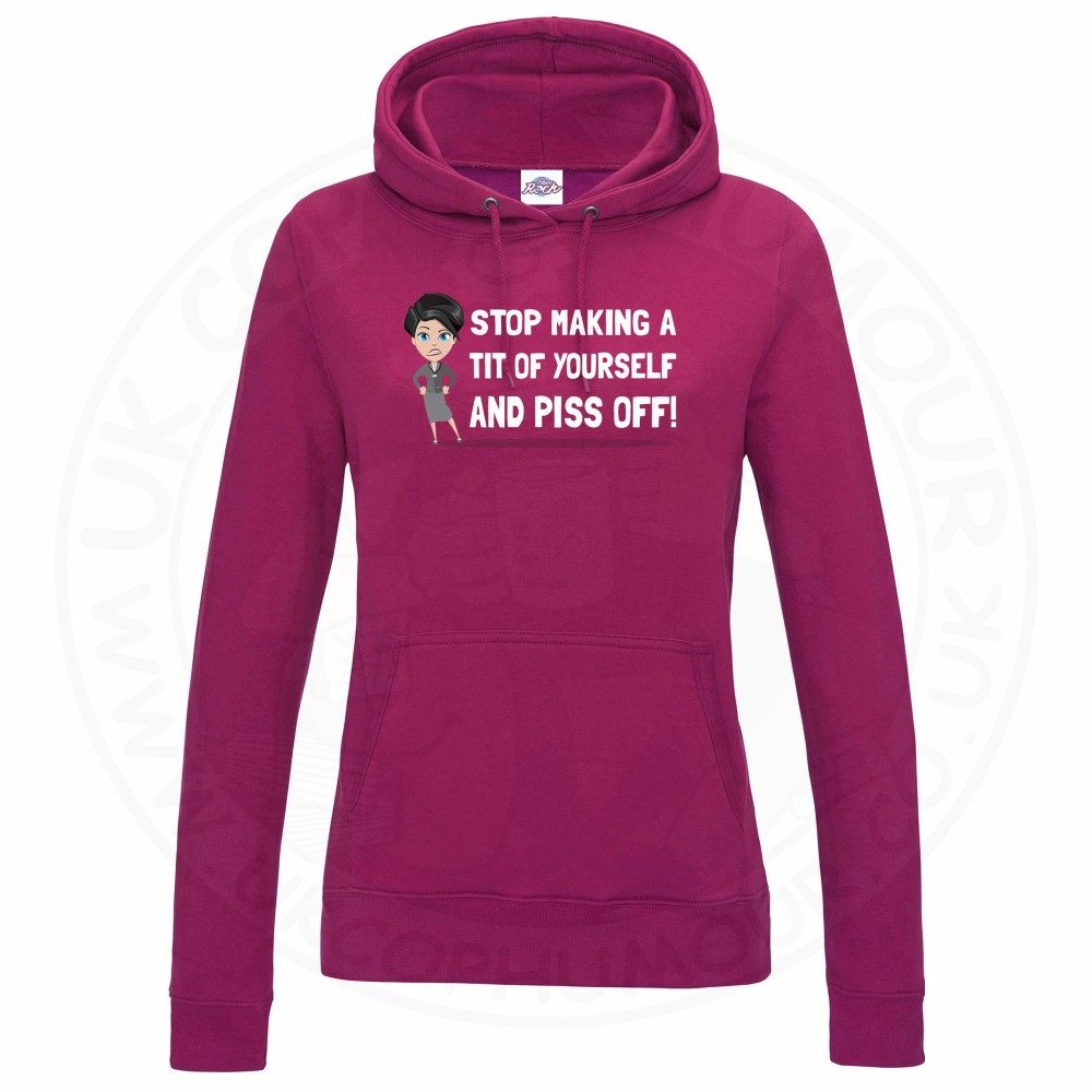 Womens AC-12 "Stop Making a Tit of Yourself" Hoodie - Image 6