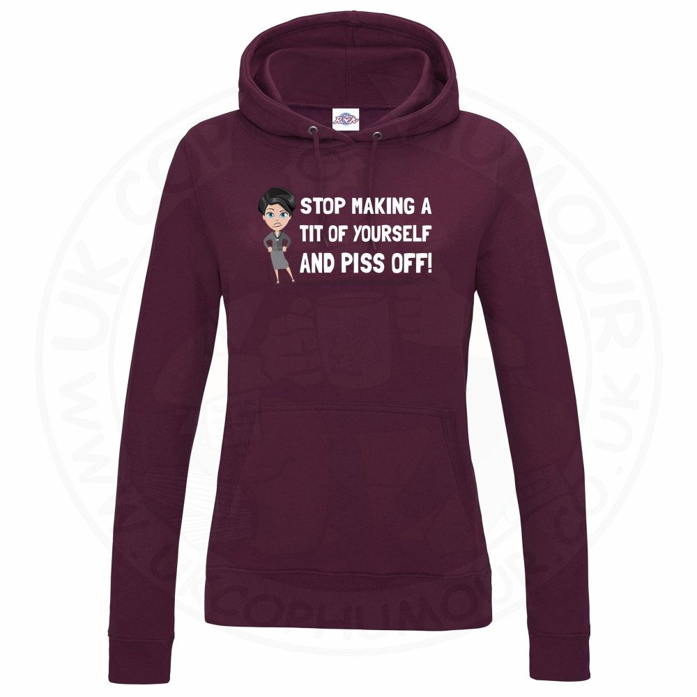 Womens AC-12 "Stop Making a Tit of Yourself" Hoodie - Image 8