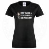 Womens AC-12 "Stop Making a Tit of Yourself" T-Shirt - Image 3
