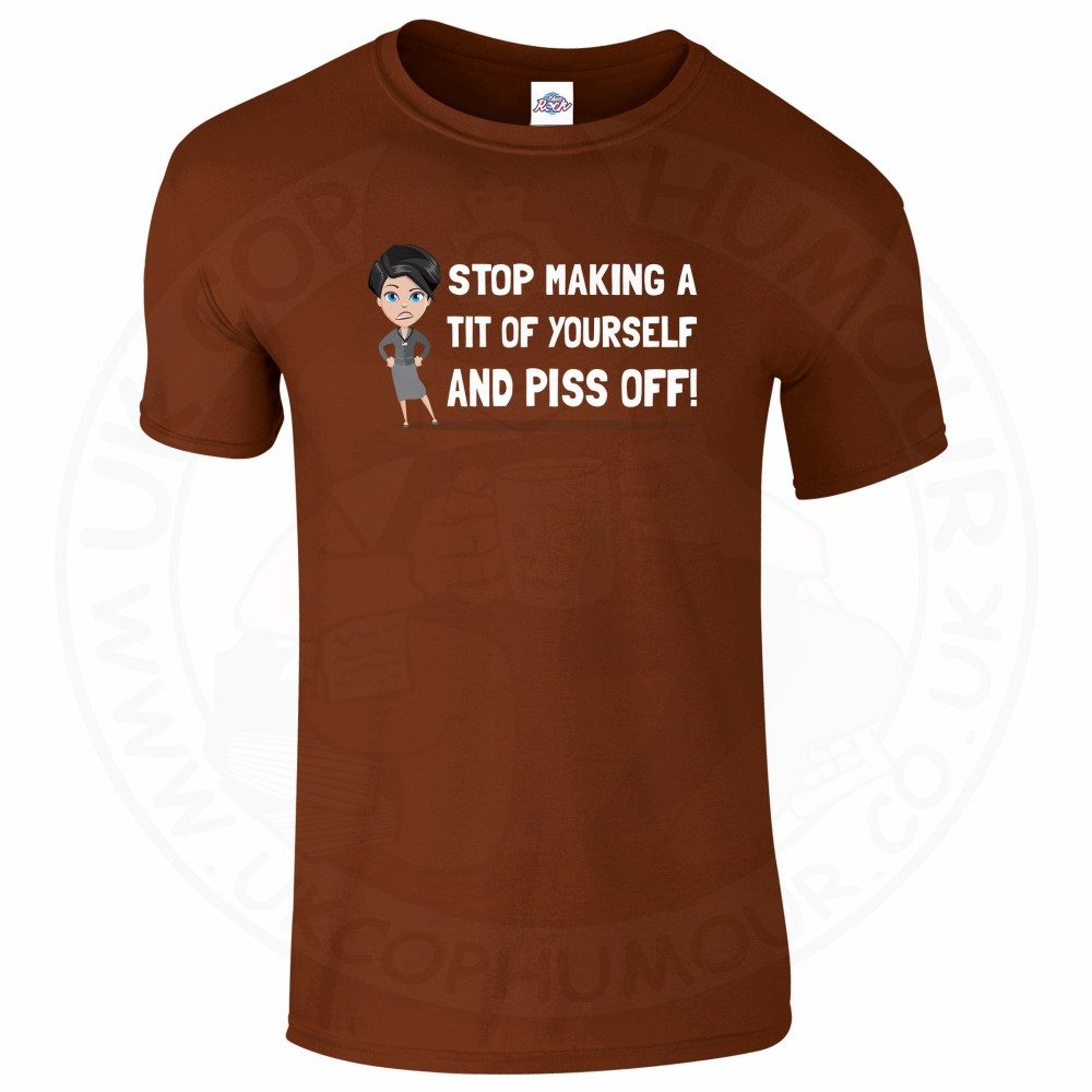Mens AC-12 "Stop Making a Tit of Yourself" T-Shirt - Image 4
