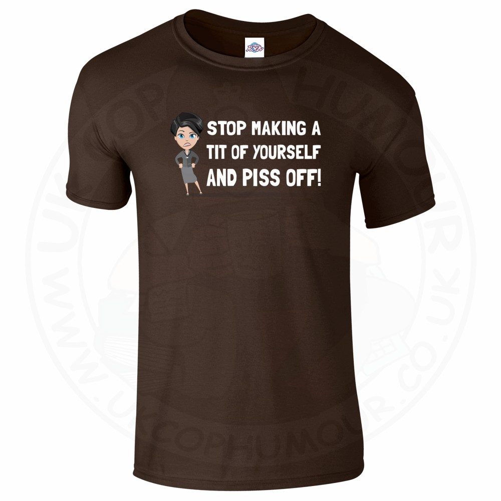 Mens AC-12 "Stop Making a Tit of Yourself" T-Shirt - Image 7