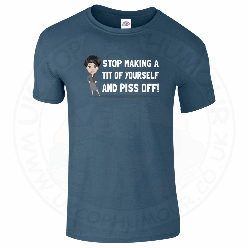 Mens AC-12 "Stop Making a Tit of Yourself" T-Shirt - Image 11