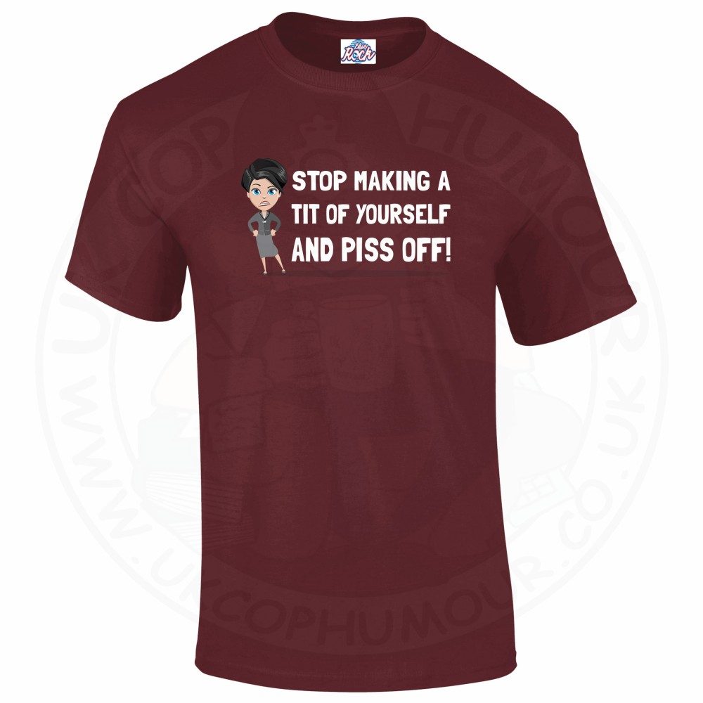 Mens AC-12 "Stop Making a Tit of Yourself" T-Shirt - Image 13