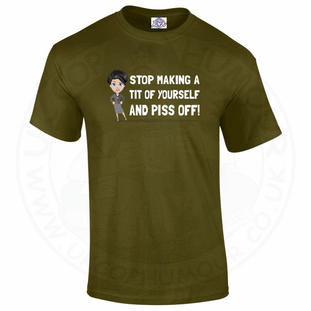 Mens AC-12 "Stop Making a Tit of Yourself" T-Shirt - Image 14
