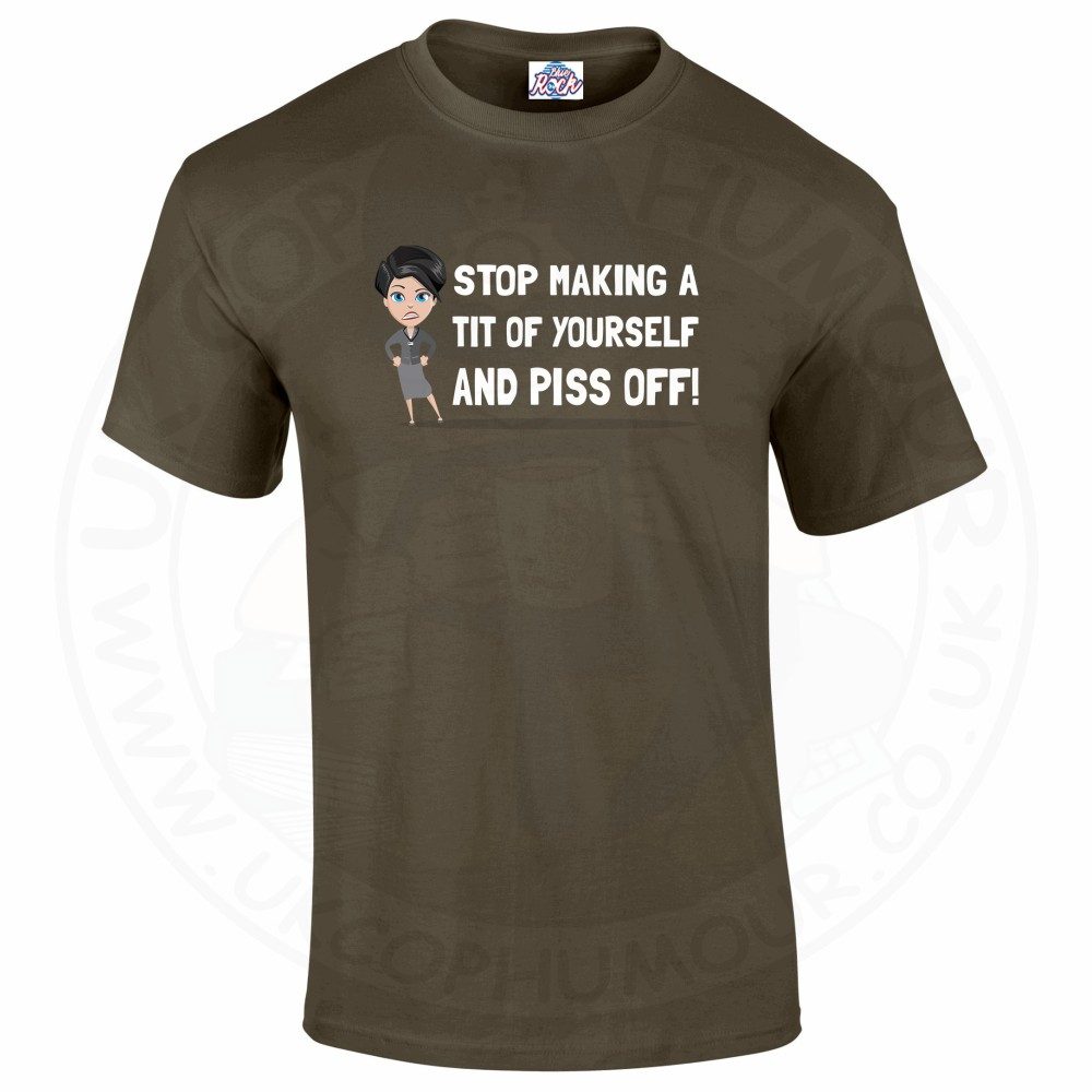 Mens AC-12 "Stop Making a Tit of Yourself" T-Shirt - Image 16
