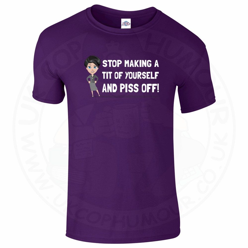 Mens AC-12 "Stop Making a Tit of Yourself" T-Shirt - Image 17